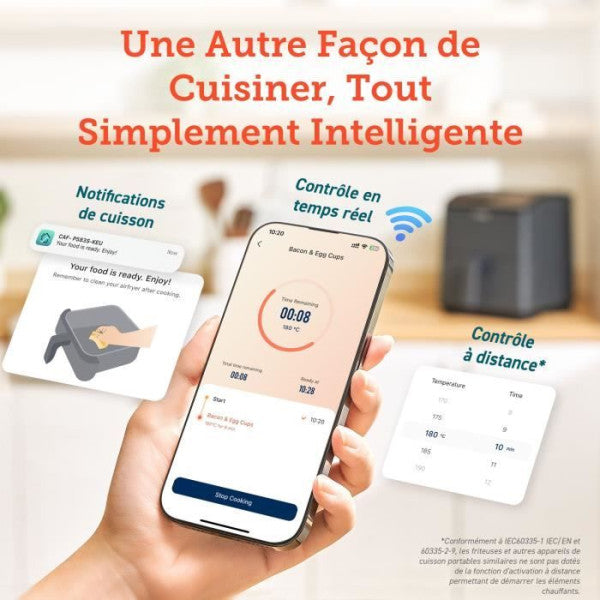 Friteuse   Dual Blaze Chef Edition Kosp0011eun 1700 W Noir Cosori - Mathon - 6