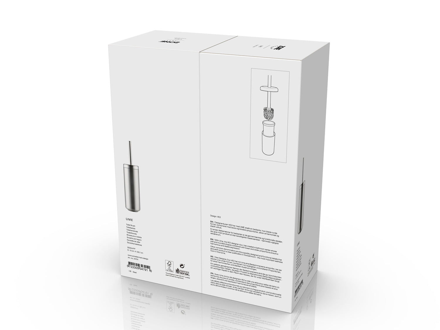 Brosse de toilette Ume en SS304 Acier Zone Denmark - Mathon - 5