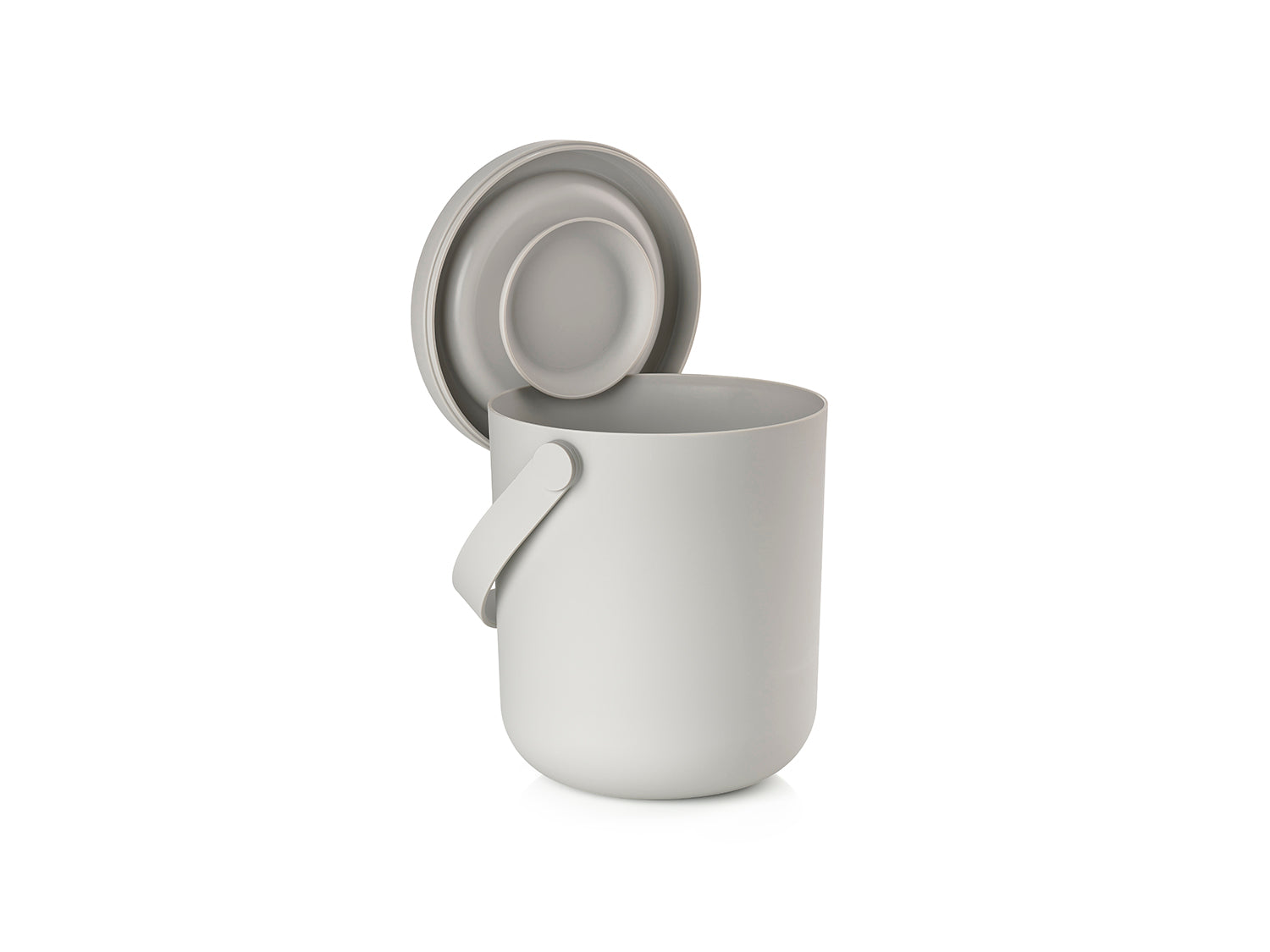 Poubelle CIRCULAR en abs et métal Gris chaud Zone Denmark - Mathon - 3