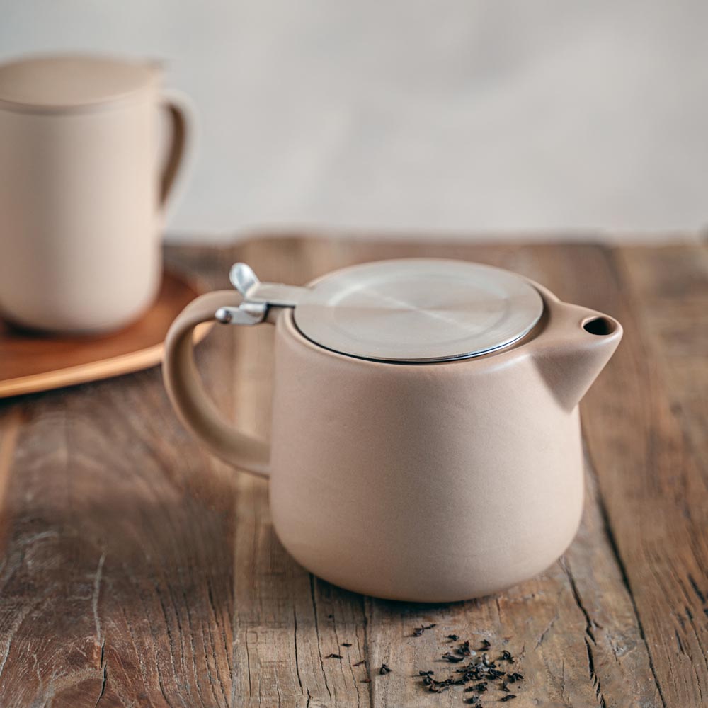 Tisanière Uno beige mat 47 cl Table passion - Mathon - 4