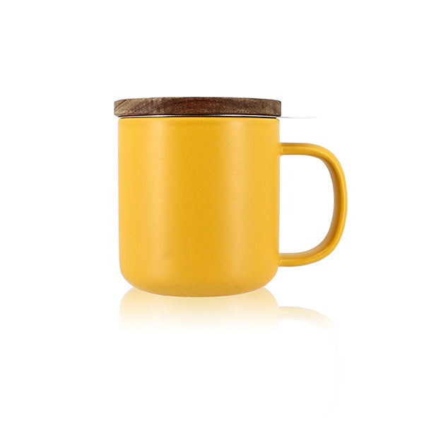 Tisanière mug Juliet en grès jaune 300 ml Ogo - Mathon - 1