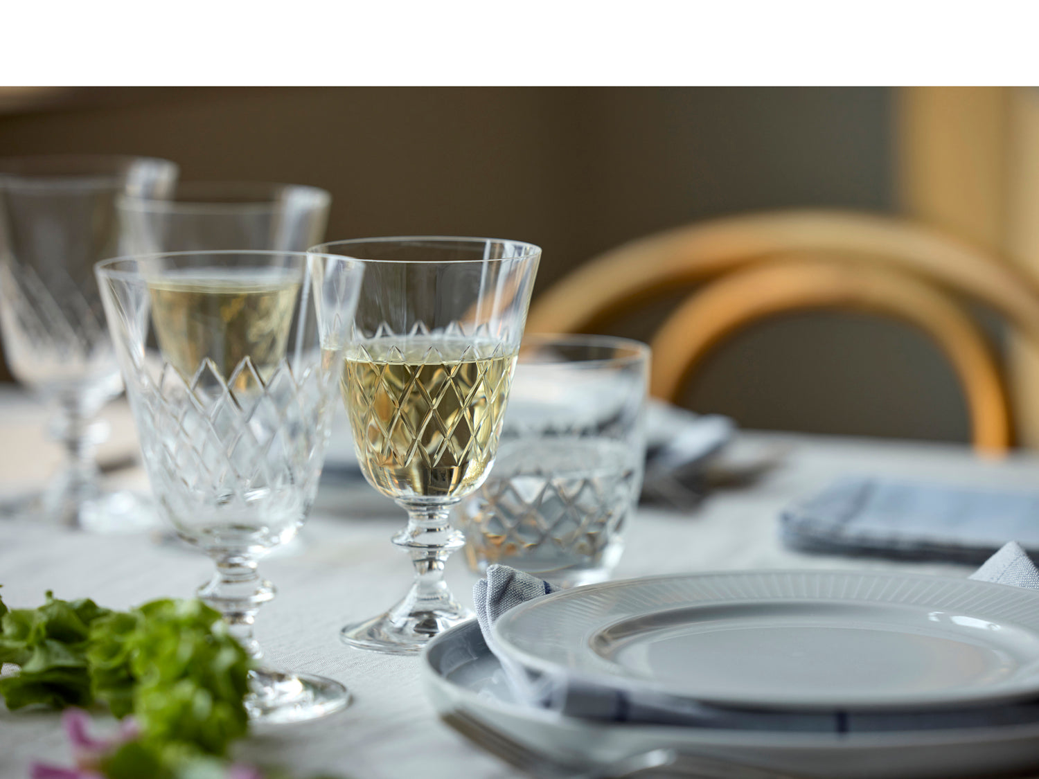 Verre à vin blanc Eaton en  Transparent Lyngby Glas - Mathon - 3