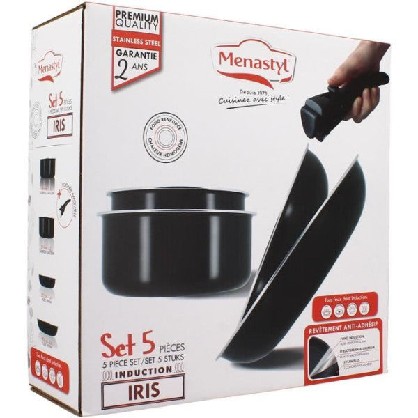 Batterie De Cuisine - Induction - Menastyl - 6020437 - Aluminium Antia Menastyl - Mathon - 2