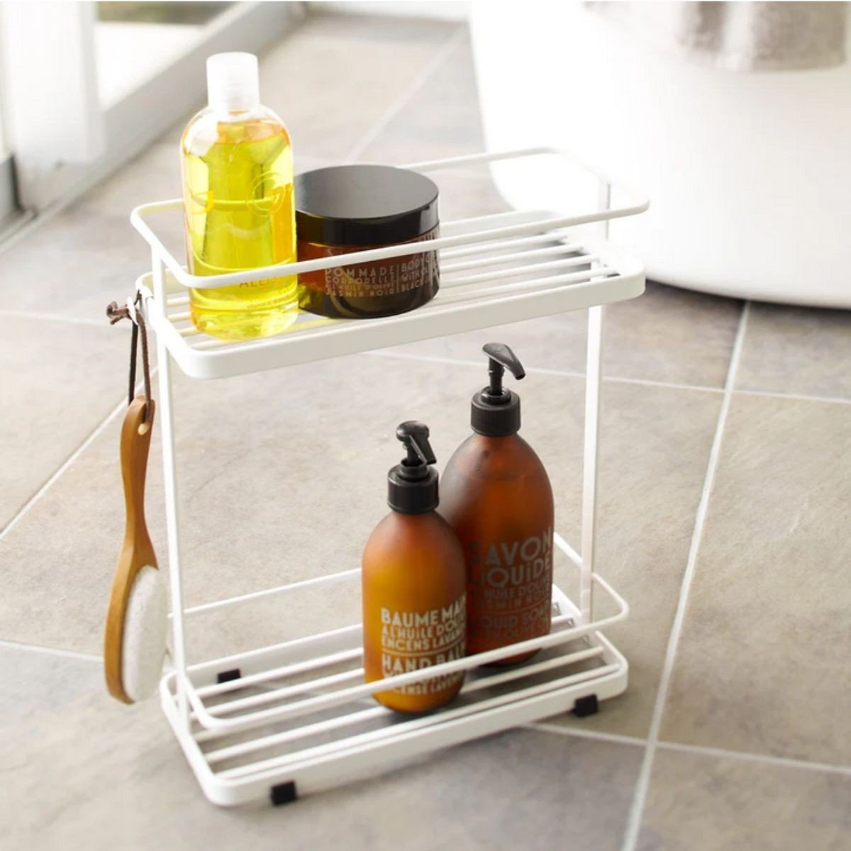 Etagère salle de bain en métal 2 niveaux Calicosy - Mathon - 3