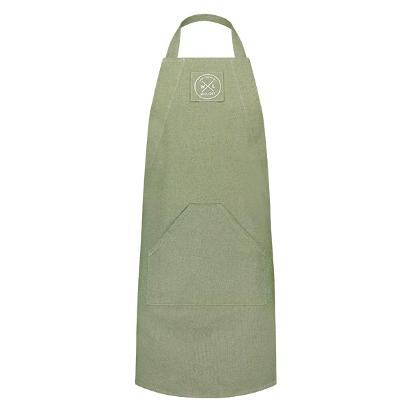 Tablier de cuisine en coton recyclé pistache Witloft - Mathon - 1