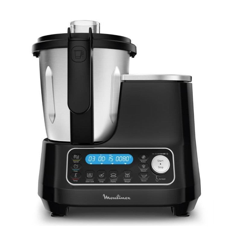 Robot Cuiseur Multifonction Compact   Clickchef Hf456810 - Noir - 5 Programmes Auto - 32 Fonctions - Balance Integree Moulinex - Mathon - 2