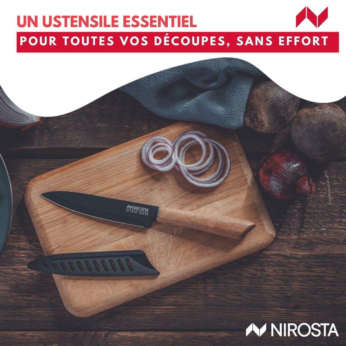 Couteau d’office universel 24 cm  Flow Nirosta - Mathon - 4