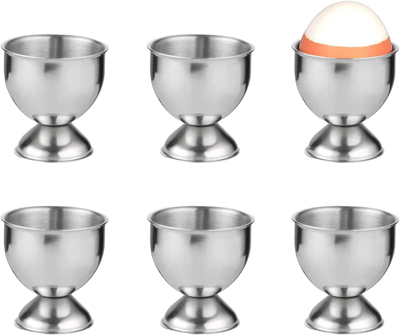 Lot de 6 Coquetiers Empilables en Acier Inoxydable Vendos85 - Mathon