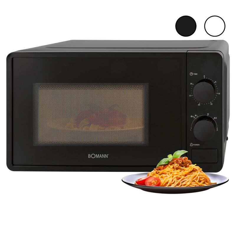 Four micro-onde 20L 1150W  Bomann MW6014CB-Noir Bomann - Mathon - 3