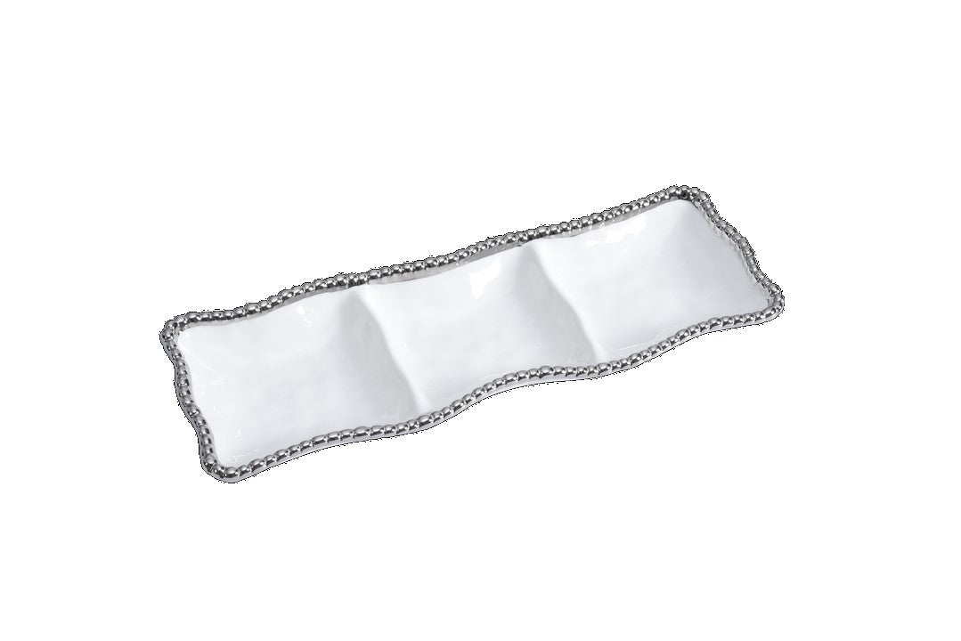 Plat de service à 3 sections - 38,1x13,3x3,2cm - SALERNO Pampa Bay - Mathon