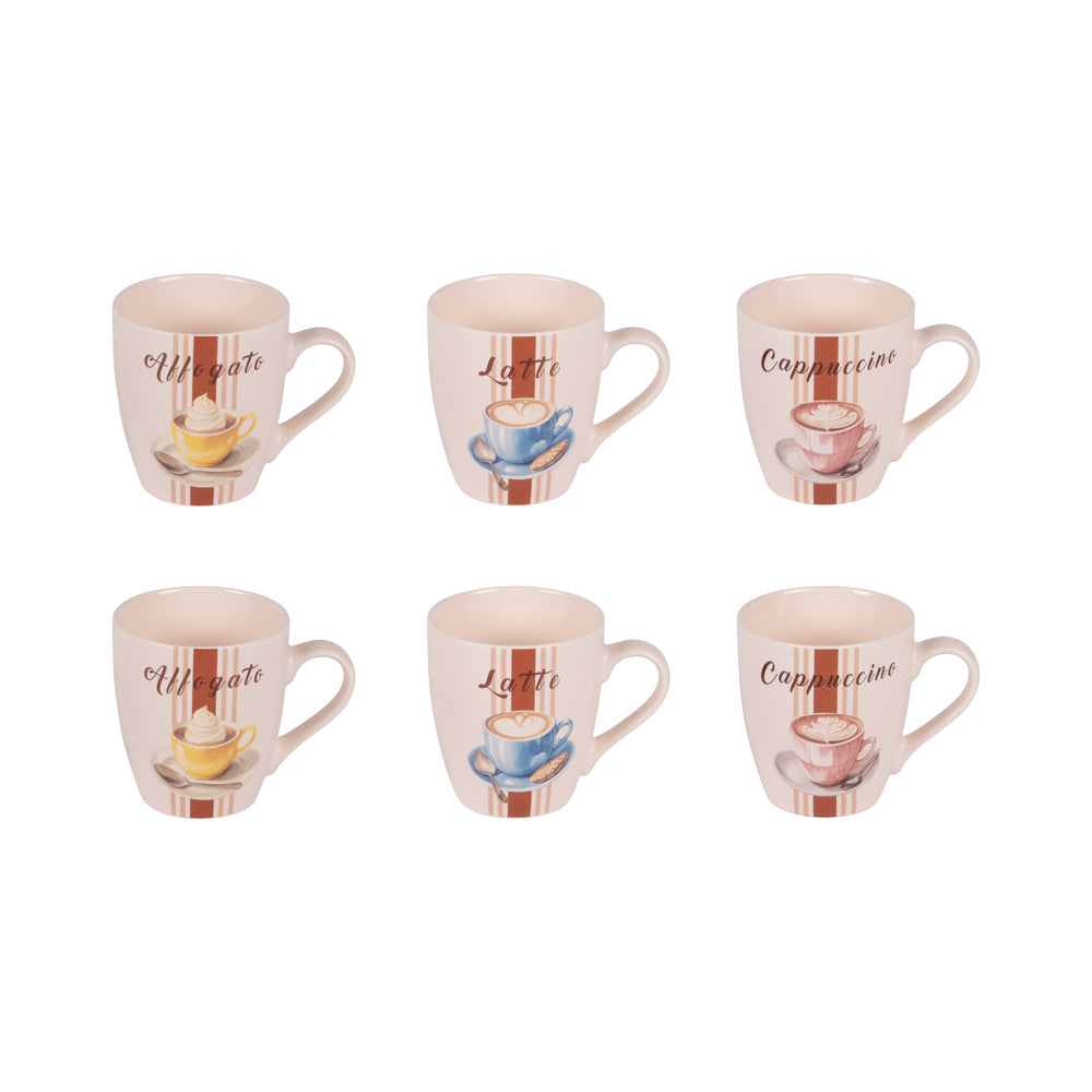 Coffret de 6 tasses Barista 23 cl Table passion - Mathon - 1