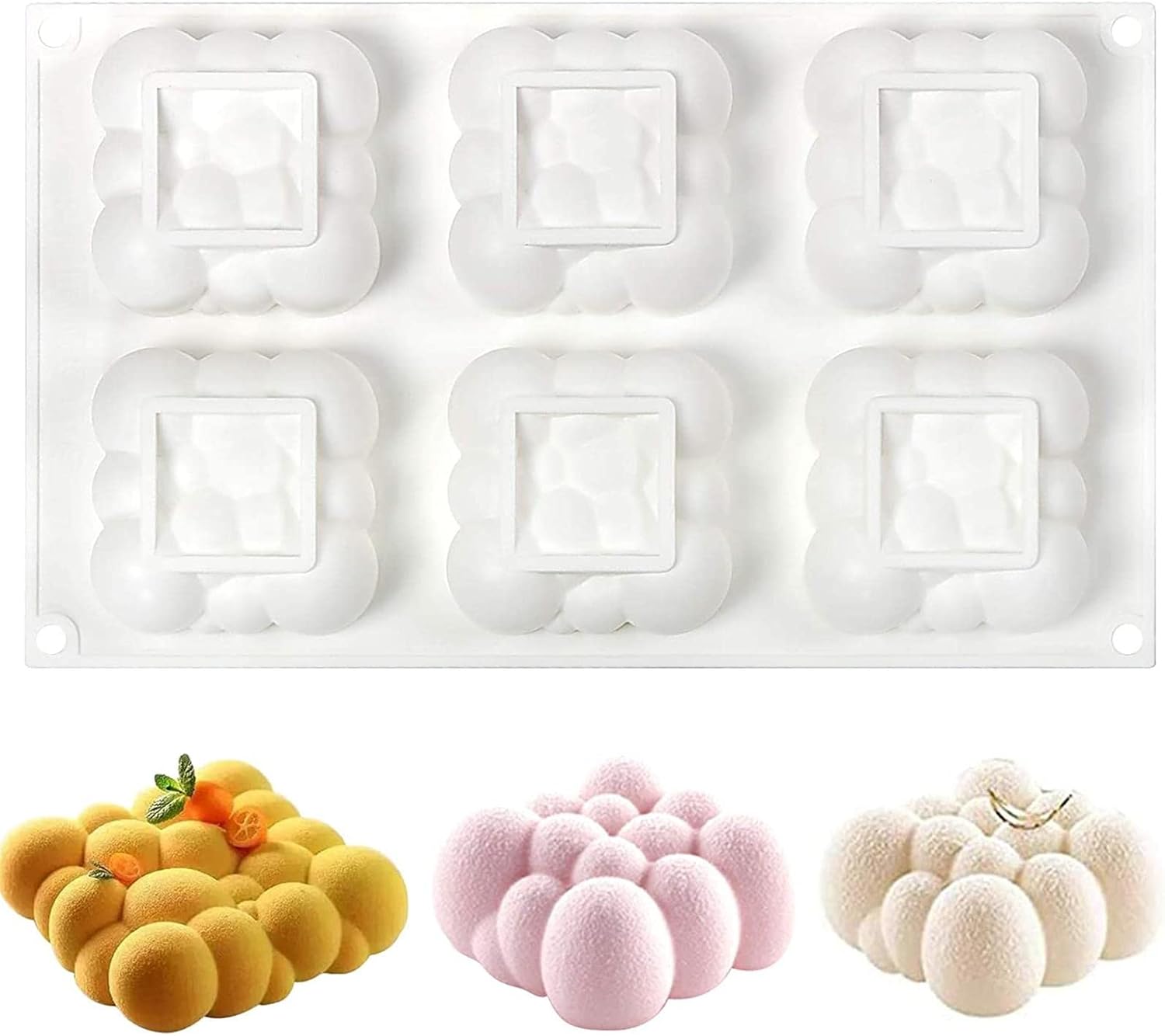 Moule en Silicone 3D Bubbles Clouds Vendos85 - Mathon