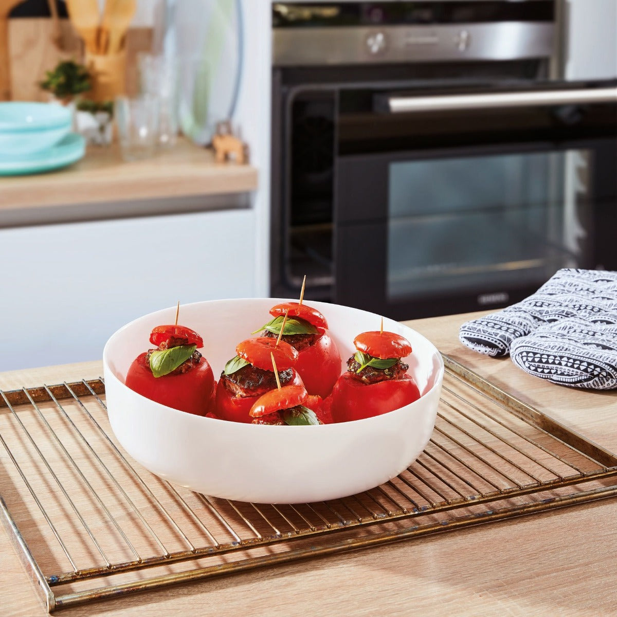 Plat à four rond blanc 30cm Smart Cuisine Diwali 250°C - Luminarc - Opale culinaire extra léger et résistant Luminarc - Mathon - 4