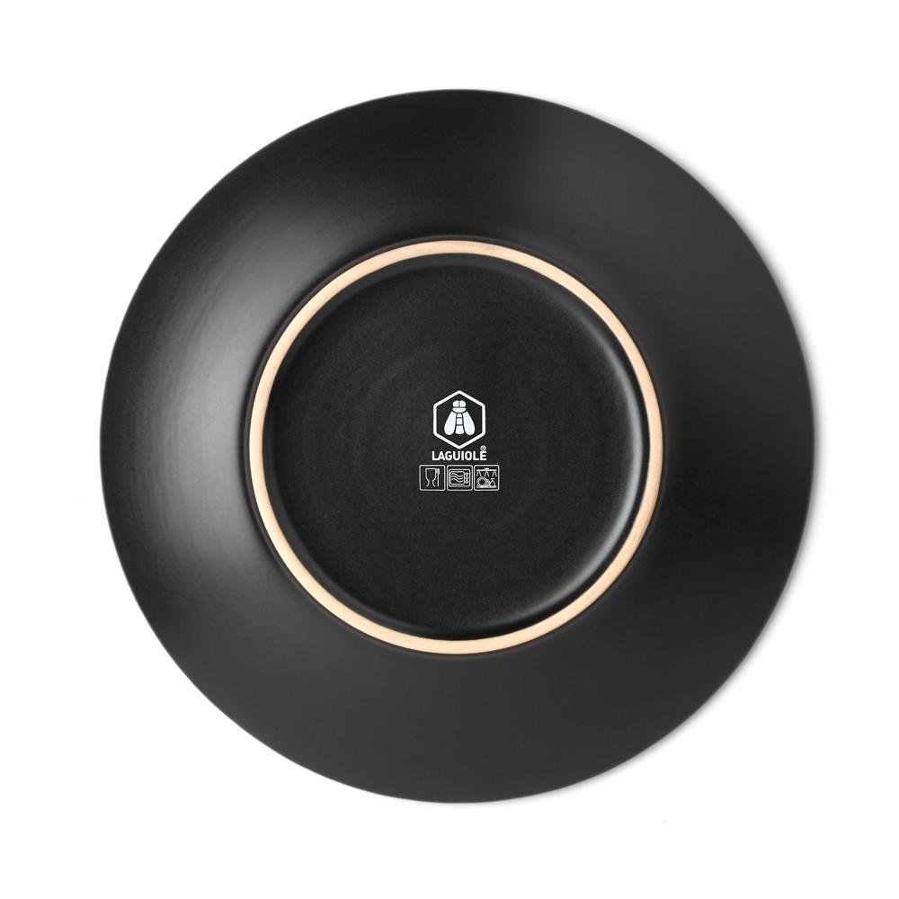 Lot de 6 assiettes plates noir - "Aya" Laguiole Cuisson - Mathon - 2