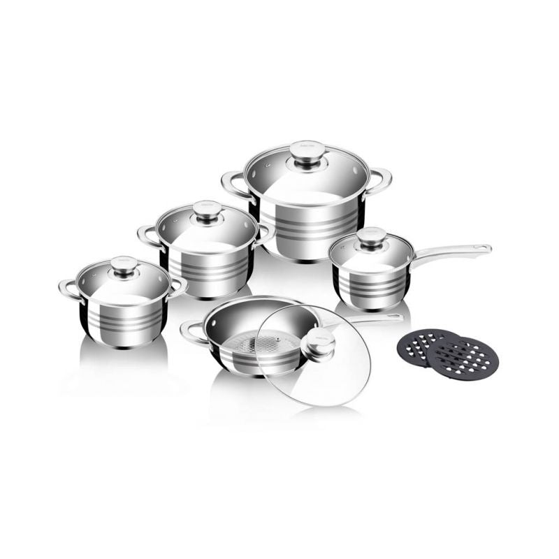 Batterie de cuisine 12 pièces inox Royalty Line RL1232 Royalty Line - Mathon - 1