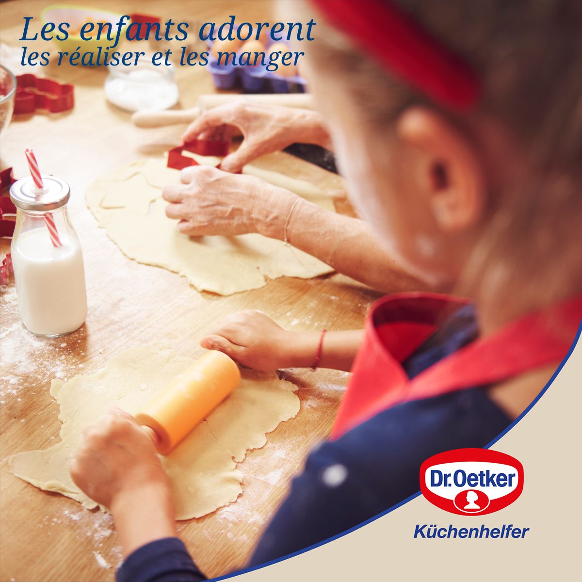 Ensemble de 2 Emporte-pièces biscuit linzer motif smiley Dr Oetker Noël Dr. Oetker - Mathon - 5