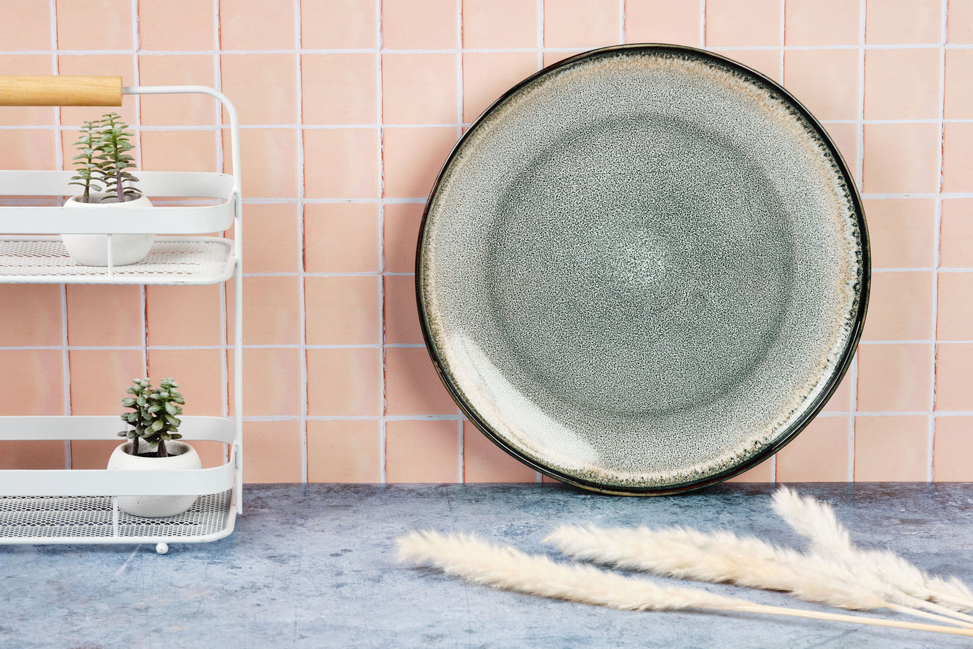 Lot de 1 plateaux & plats à four en grès gris D33 Björn - Mathon - 2