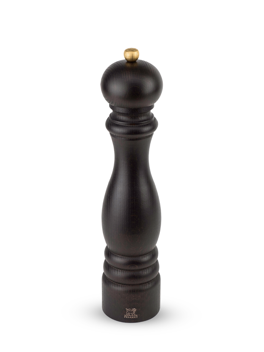 Paris Moulin à sel manuel en bois couleur chocolat 30 cm Peugeot - Mathon - 1