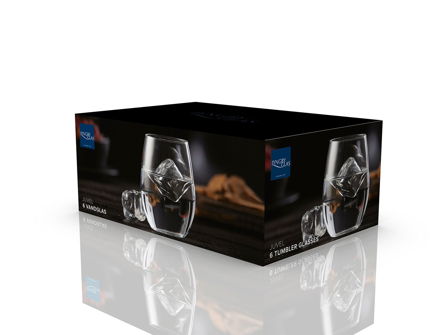 Set de 6  verres à eaux JUVEL Transparent Lyngby Glas - Mathon - 4