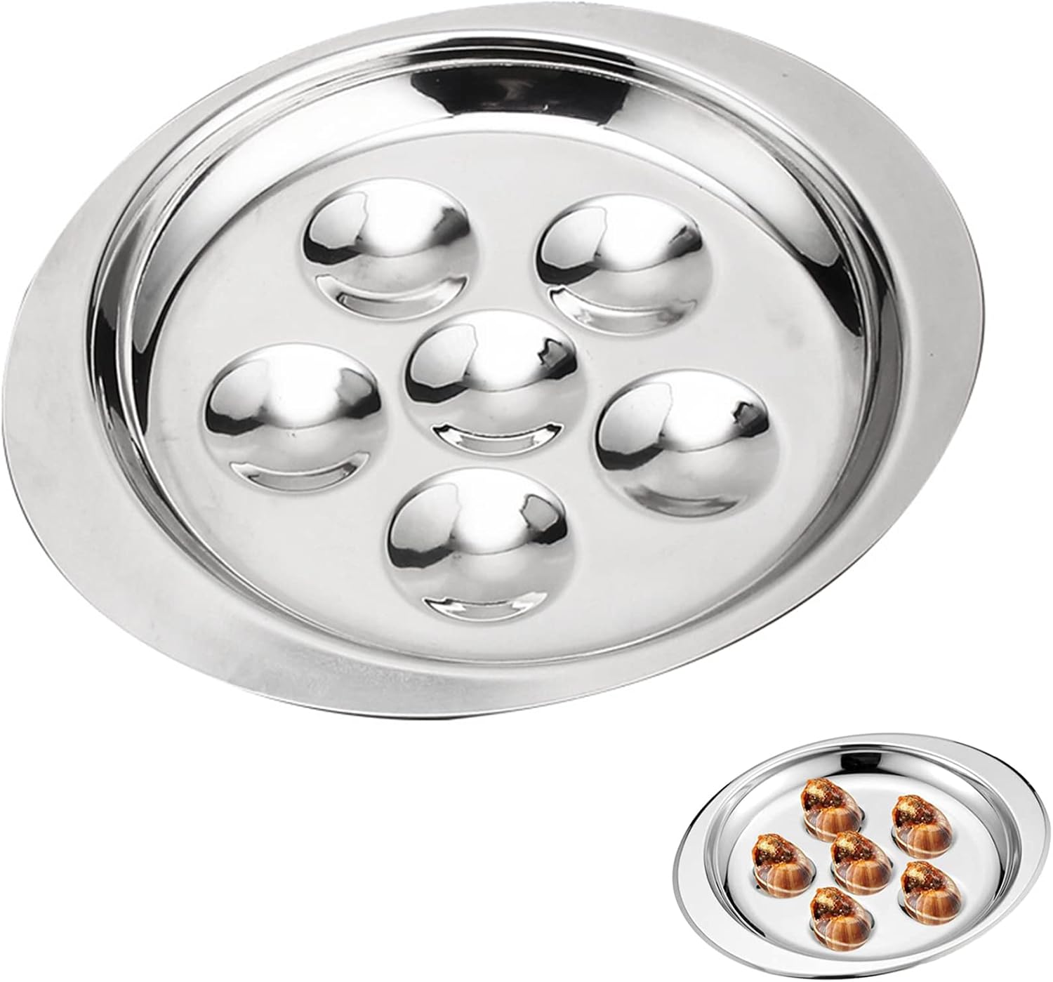 Plaque à Escargots 6 Trous Inox Durable Vendos85 - Mathon