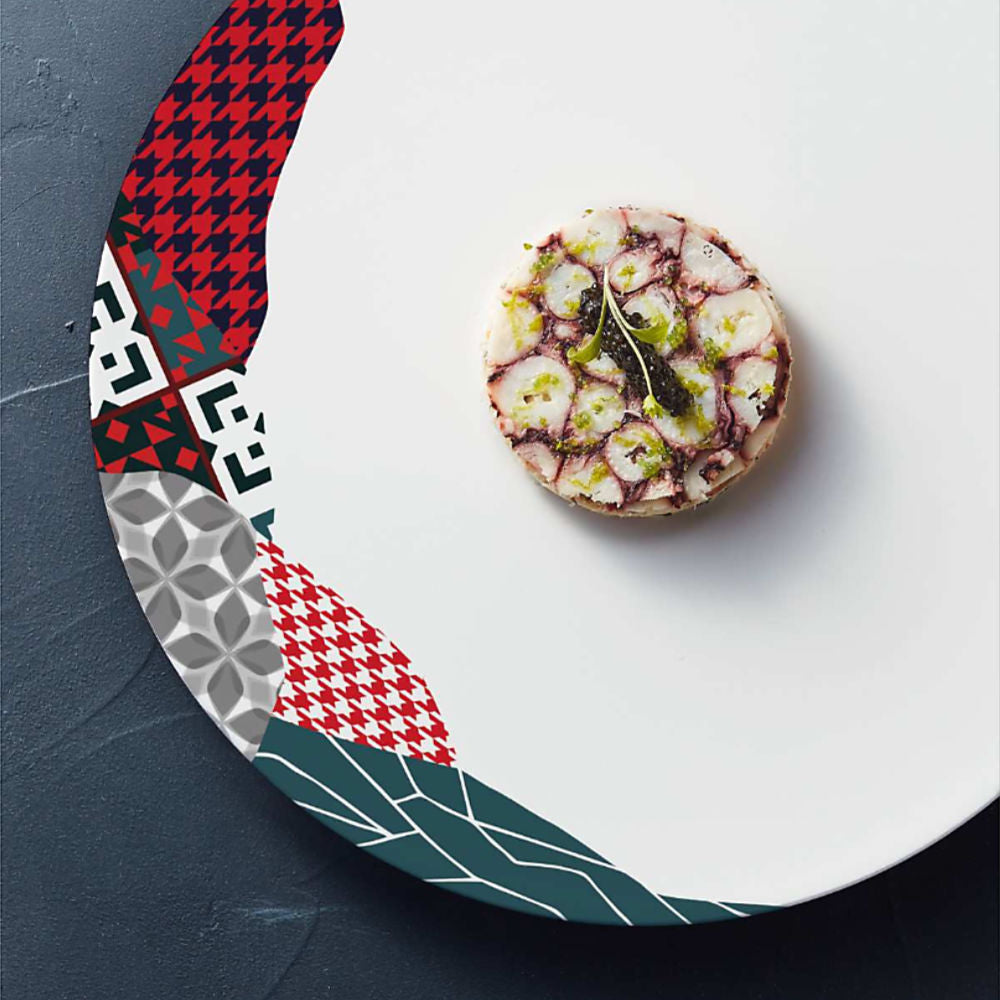 6 assiettes plate 25,5cm Fragment Carmin Chef & Sommelier - Mathon - 2