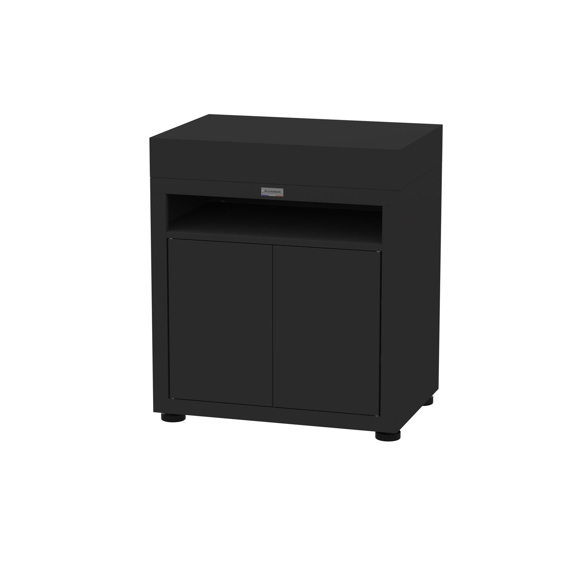 Meuble Avec Tablette, 80 X 55 cm Noir Le Marquier - Mathon