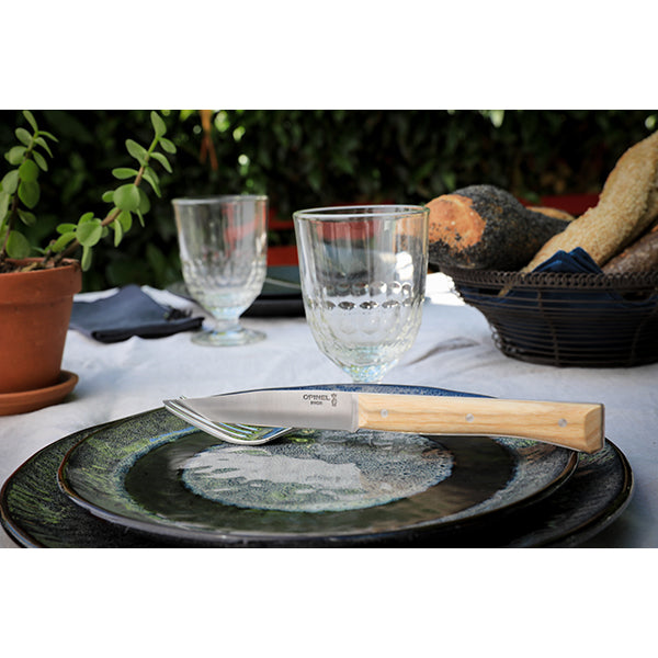 Coffret de 4 couteaux de table à lame lisse Facette frêne Opinel - Mathon - 6