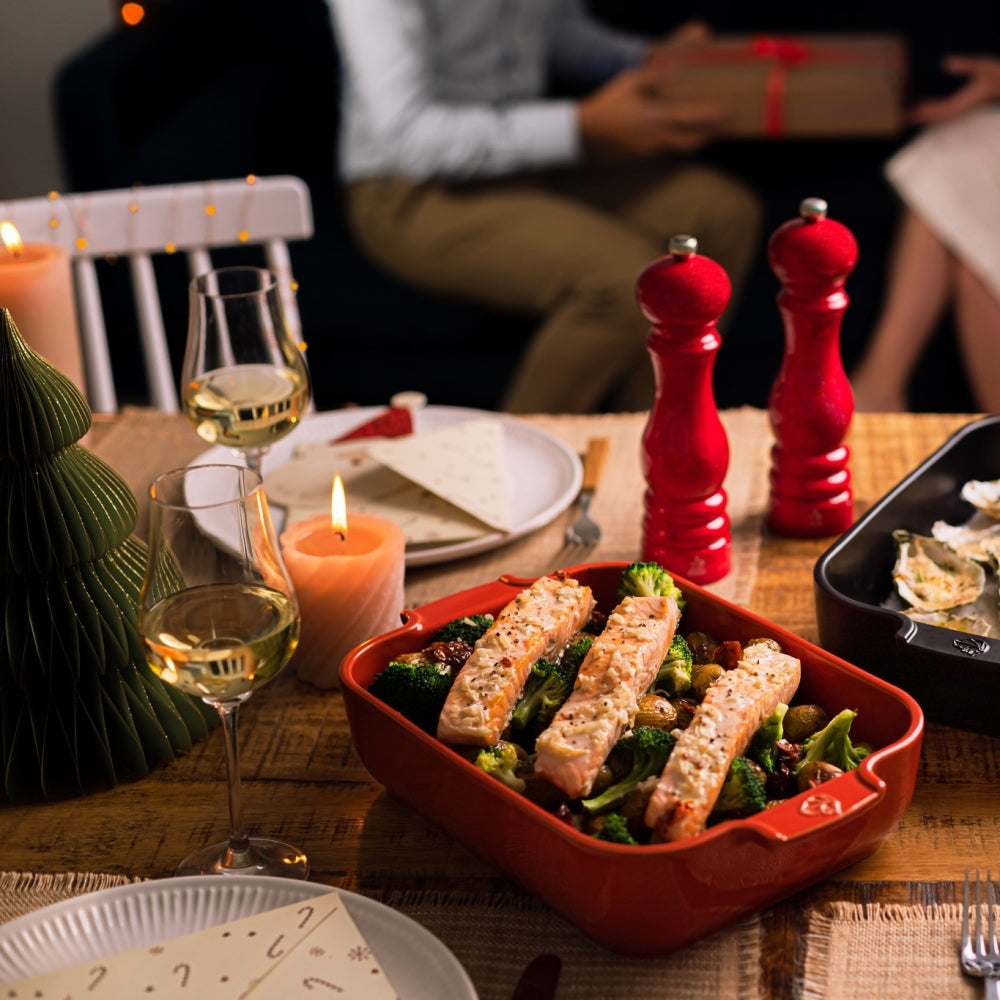 Plat à four céramique Appolia rectangulaire rouge 32 cm Peugeot - Mathon - 4