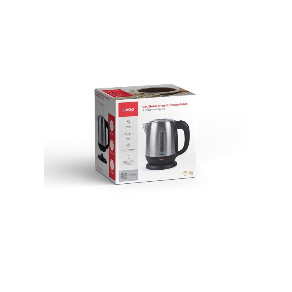 Bouilloire - Livoo - Dod182 - 1630 W - 1,2 L - Socle 360° - Gris Livoo - Mathon - 5