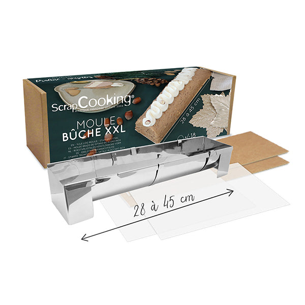 Moule à bûche en inox XXL Scrapcooking - Mathon - 6