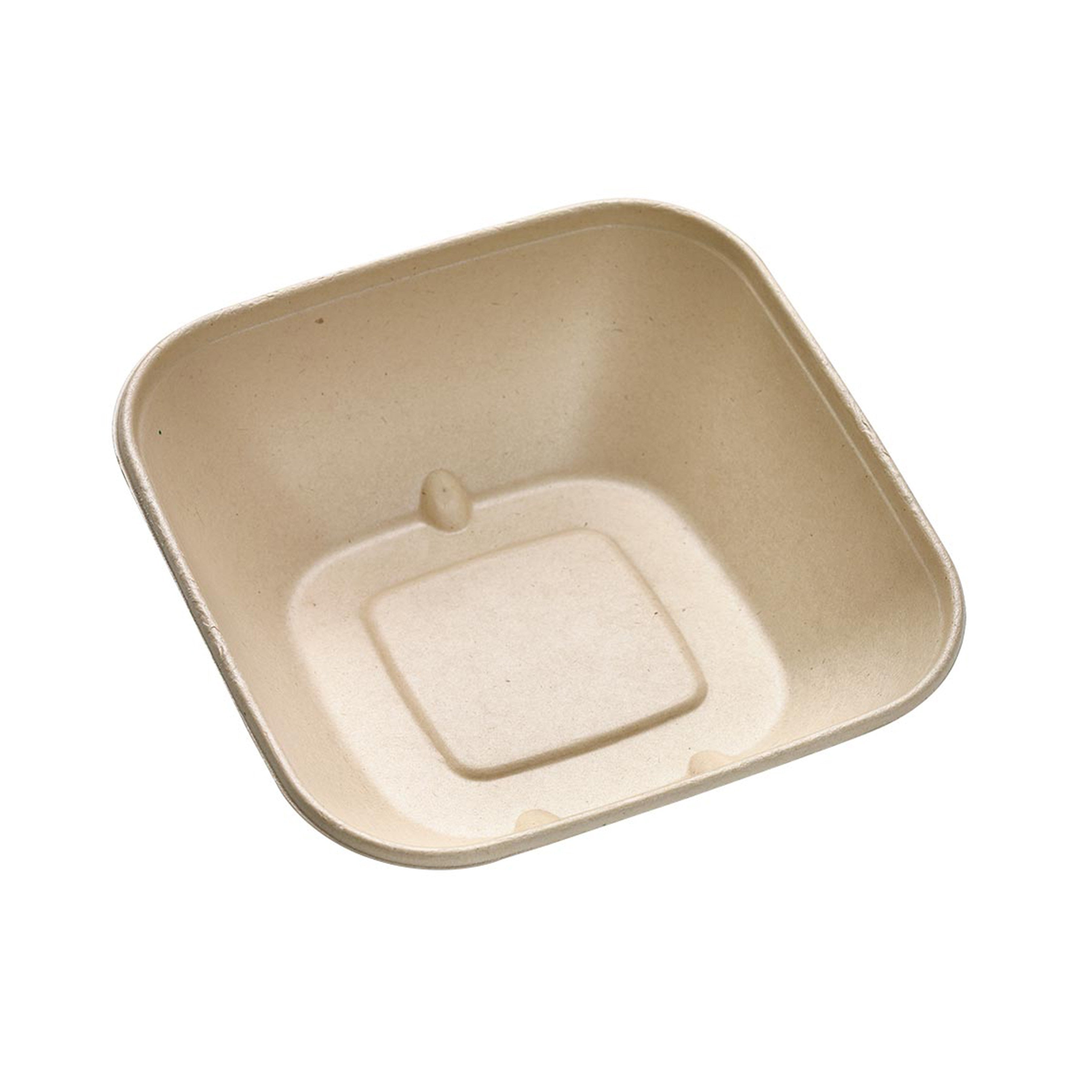 Bol pulpe biseauté brun 840 ml 18,3 x 18,3 x 7 cm - 50 unités FirstPack - Mathon