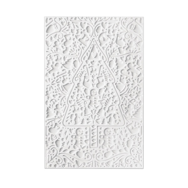 Tapis 3D en silicone à empreinte pour décoration de bûche Scrapcooking - Mathon - 1