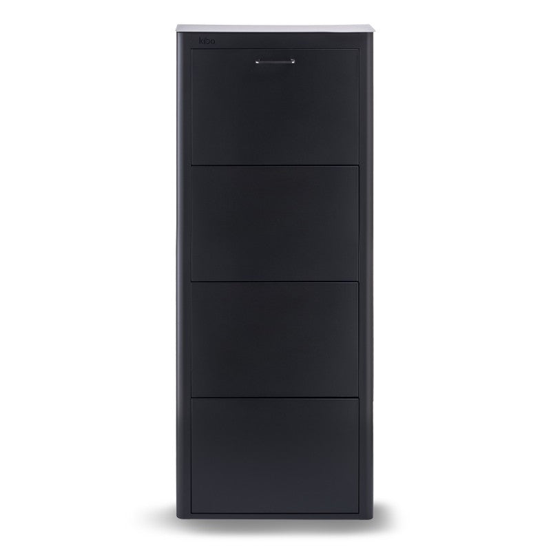 Meuble à chaussures KIBO 4 Compartiments, Noir Don Hierro - Mathon - 1