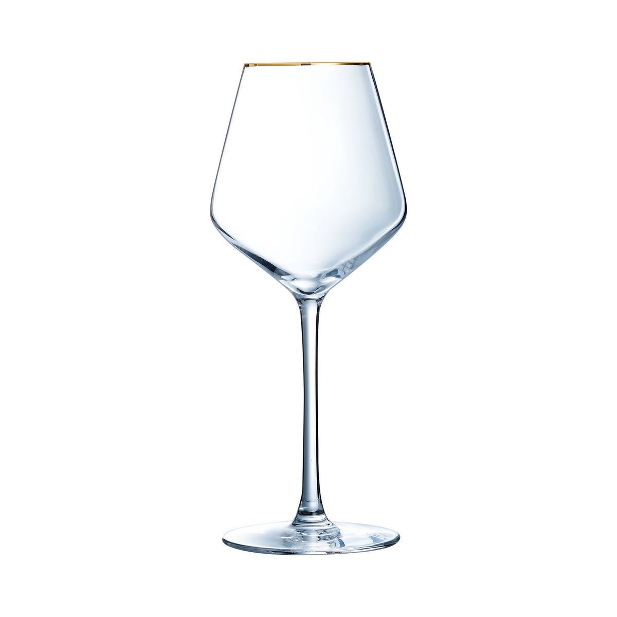 4 verres à pied 38 cl Ultime Bord Or - Cristal d