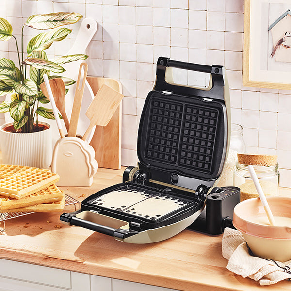 Gaufrier électrique Premium Gaufres® taupe 1200 W Lagrange - Mathon - 3