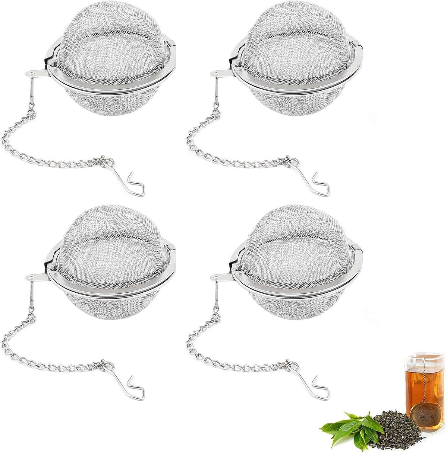 Lot de 4 infuseurs à thé boule en acier inoxydable Vendos85 - Mathon