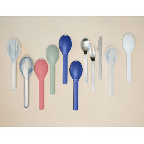 Set de 3 couverts Ellipse Nordic Sage Mepal - Mathon - 3