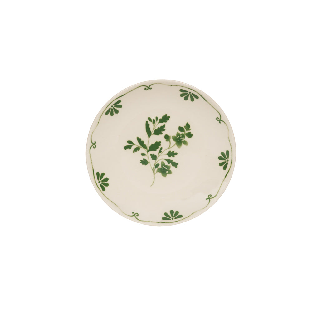 Assiette à dessert Appoline verte 21 cm (lot de 6) Table passion - Mathon - 1