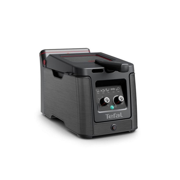 Friteuse Tefal Clear Duo Fr6008 2000 W Noir Tefal - Mathon