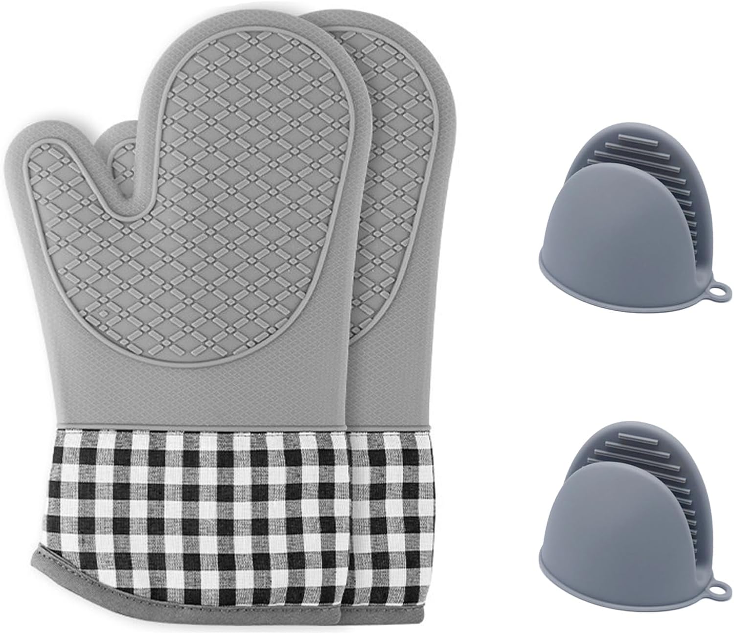 Gants de Four en Silicone et Coton Résistants à la Chaleur Vendos85 - Mathon