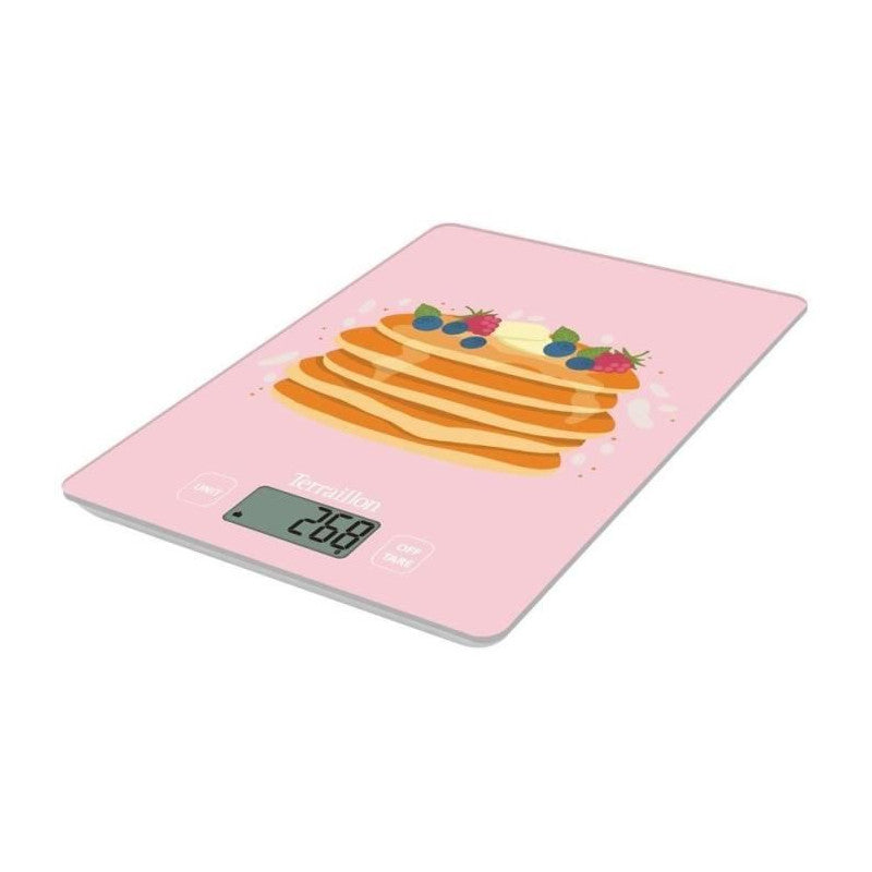 Balance De Cuisine électronique -   - First Crepes Party - Capacité 3kg - Plateau Verre Terraillon - Mathon