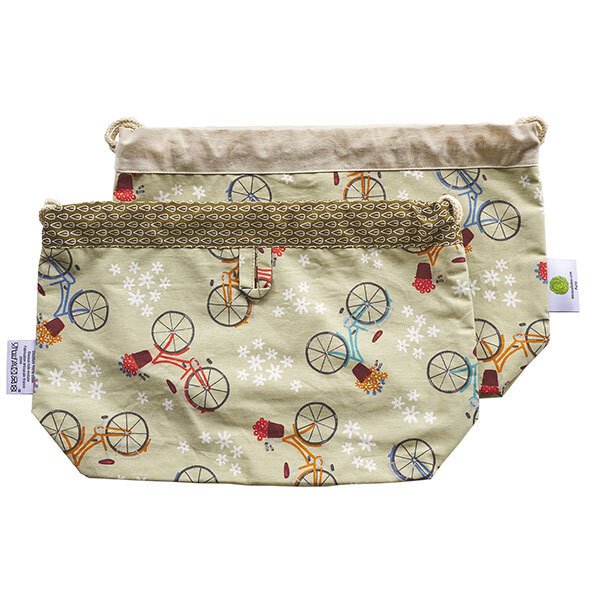 Sac à pain Bicyclettes Corbeille Sacasalades by Arminé - Mathon - 1