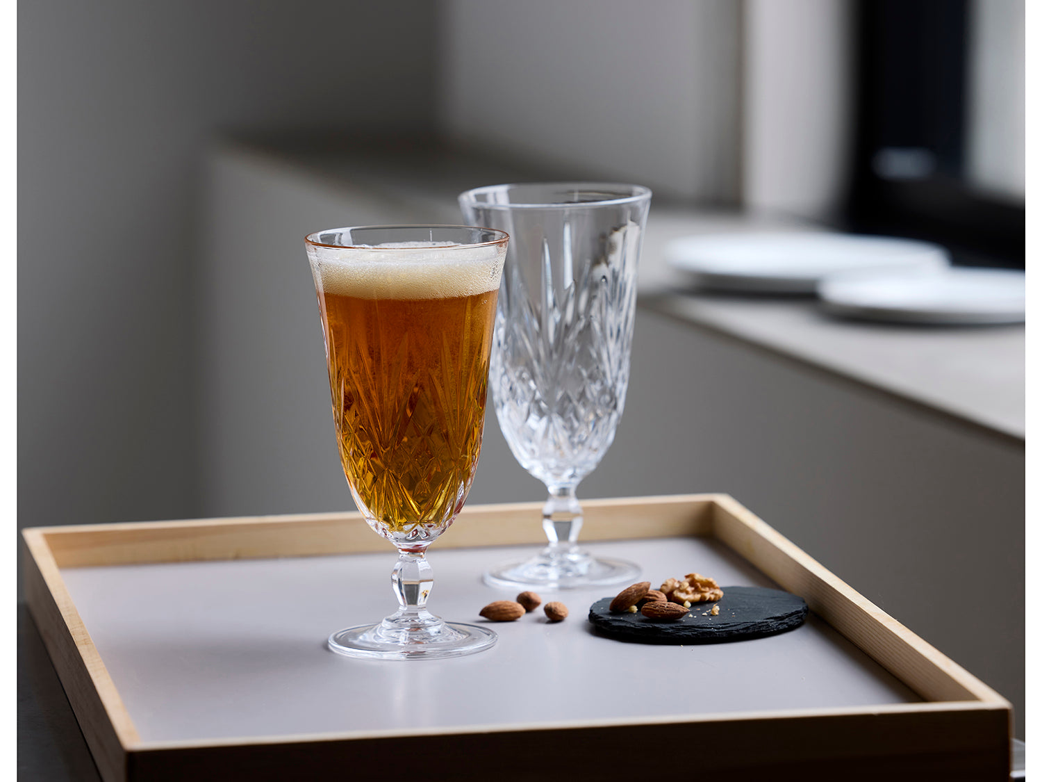 Ensemble de 4 verres à bière MELODIA 40cl Transparent Lyngby Glas - Mathon - 6