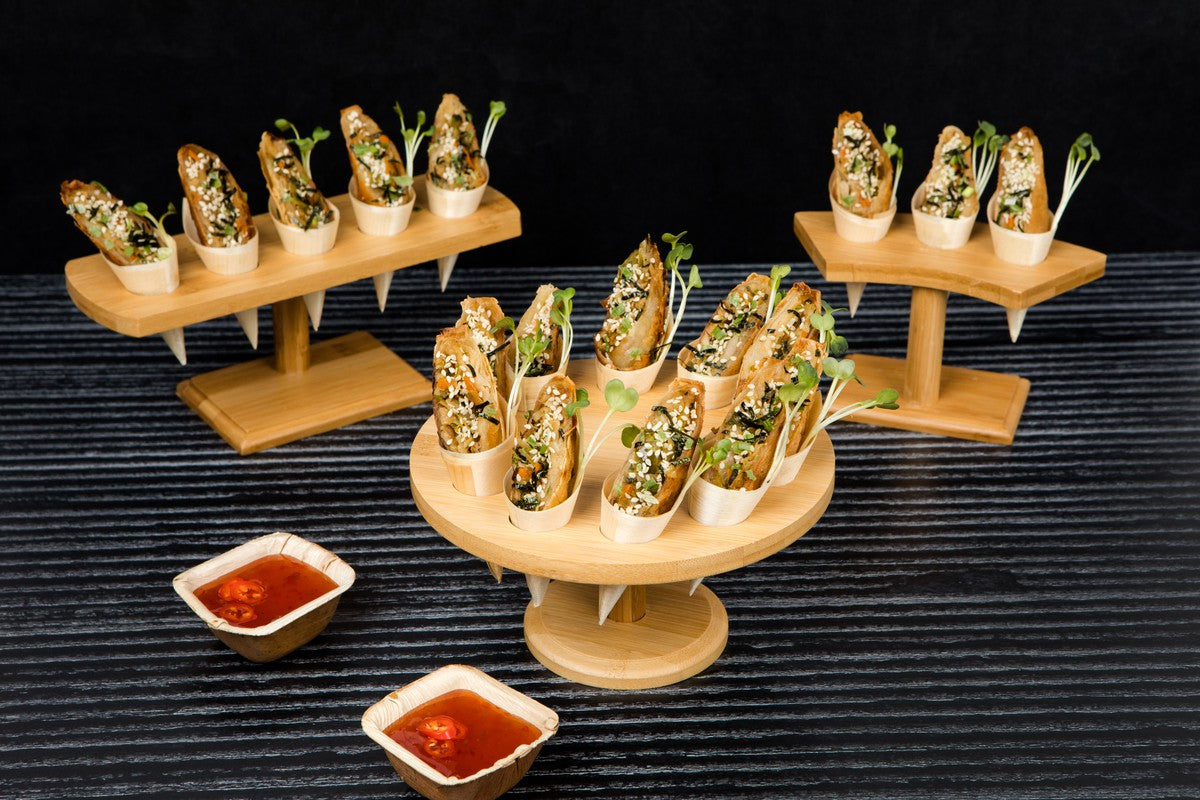 50Pcs - Coupelle carrée en palmier  63x63x33mm 35ml FirstPack - Mathon - 3