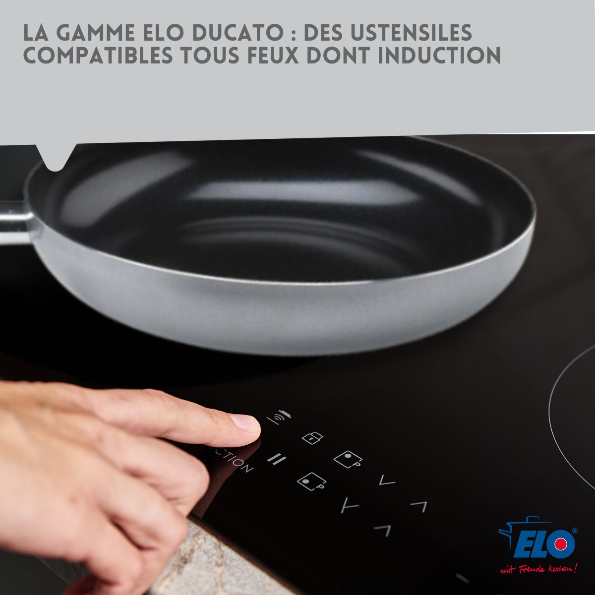 Poêle tous feux 24 cm sans PFAS  Ducato Elo - Mathon - 6