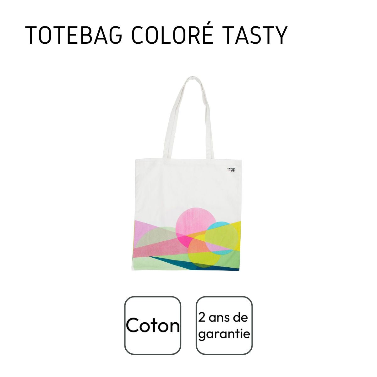 Sac de course type en coton Tasty Green Tasty - Mathon - 4