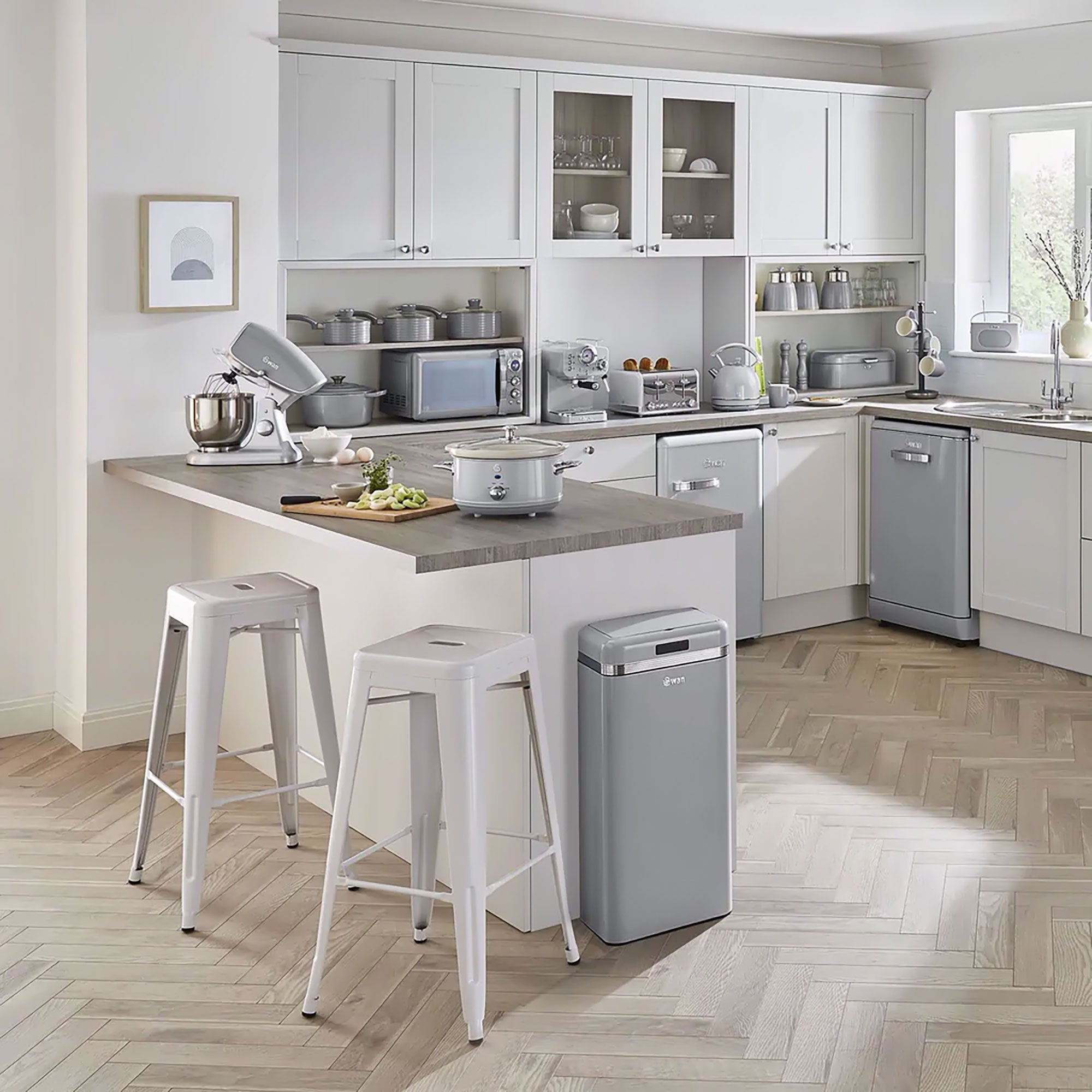 Retro Mijoteuse 3,5L Poêle Amovible en Céramique Antiadhésive, Vintage 200 Gris SF17021GRNEU - Mathon - 6