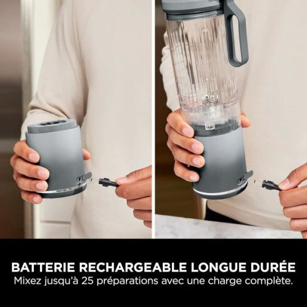 blender  portable  blast max - bc251euld - bol 530 ml - autonomie 2h - Ninja - Mathon - 2