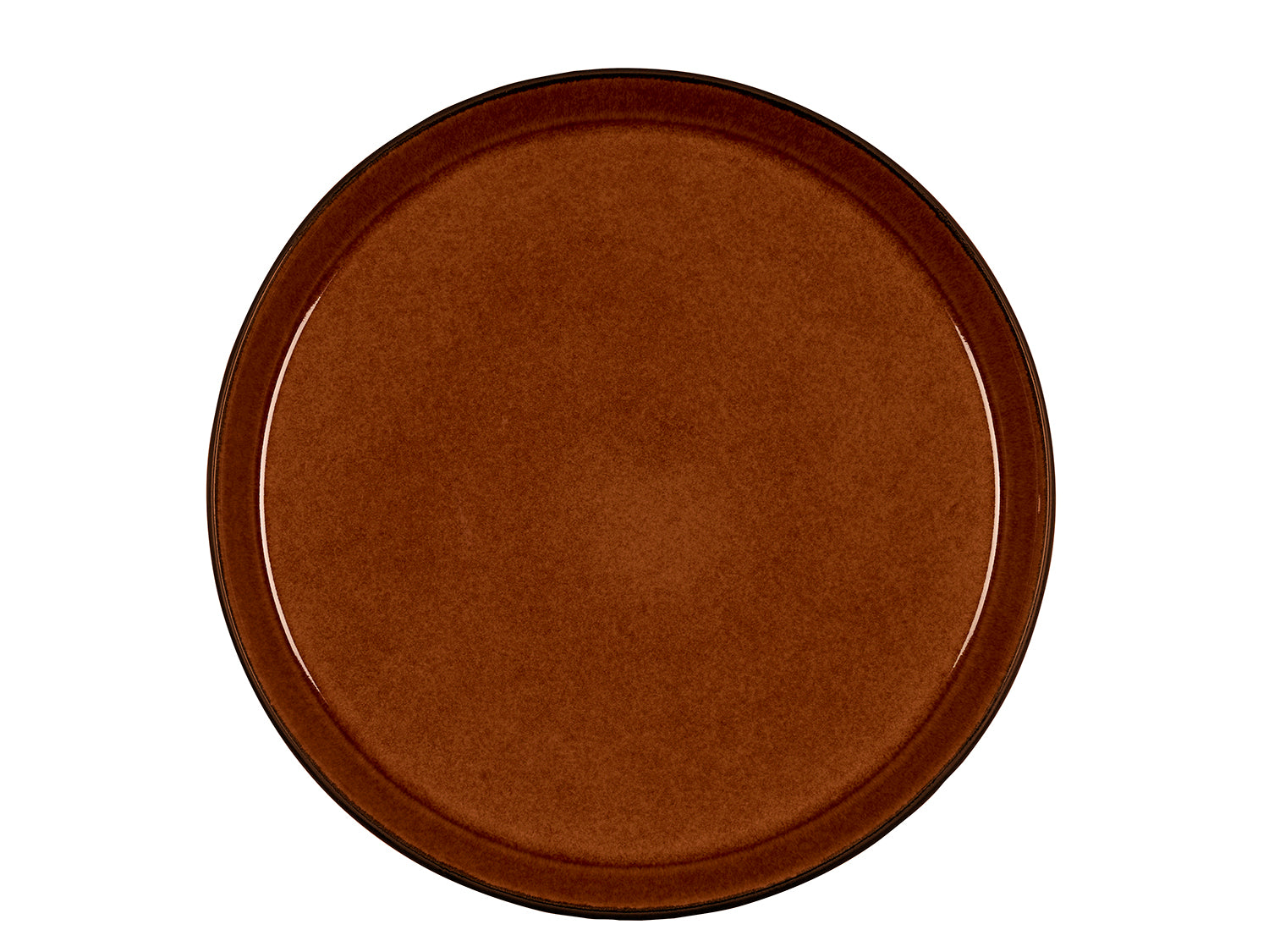 Assiette GASTRO en grès Noir/Ambre Bitz - Mathon - 1