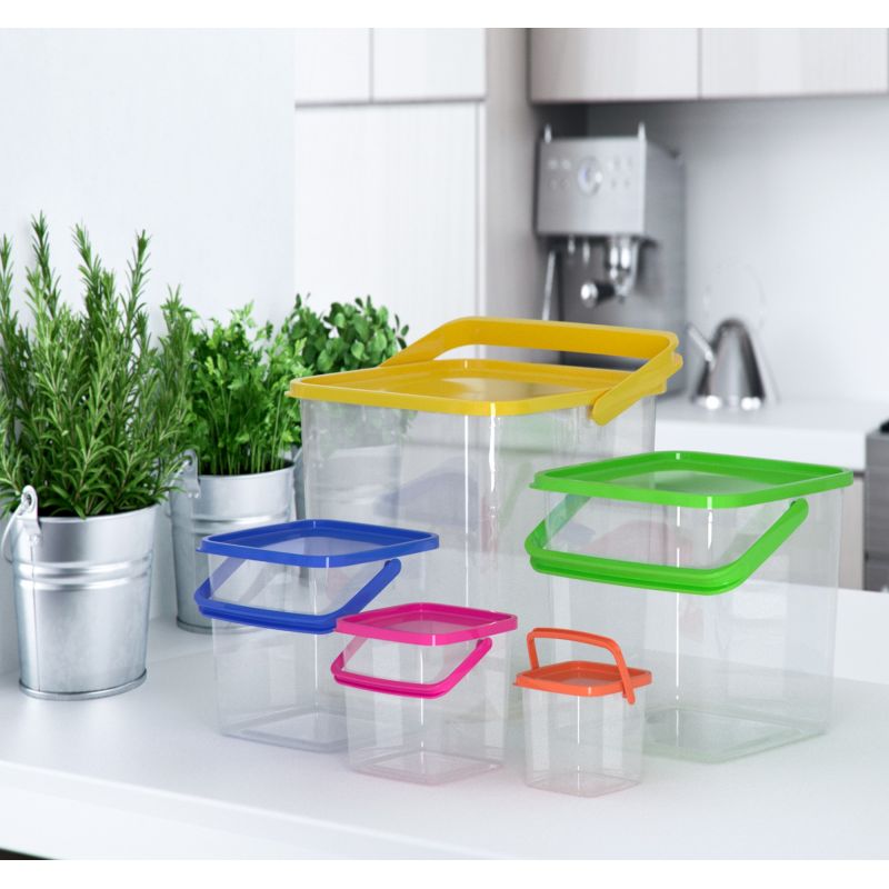 Ensemble de boites de conservations alimentaires 5 pièces avec poignées Herzberg HGCFS5N1 Herzberg - Mathon - 3